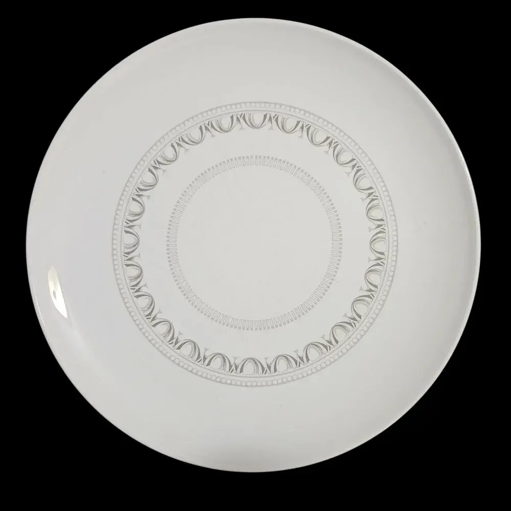 Corelle Centura Corning Dinner Plates Gray Scroll Set of 2